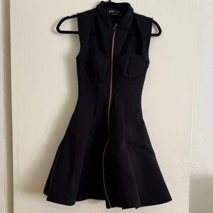 Sexy Space Girl Cut-Out Neoprene Dress